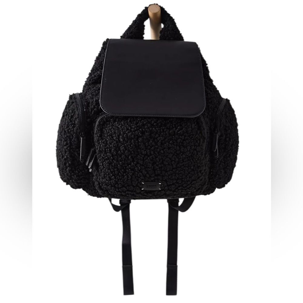 Caraa x Free People Sherpa Small Cirrus Backpack in black